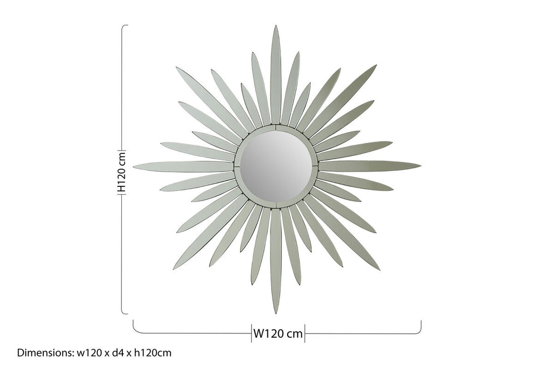 Starburst Wall Mirror - Image 5