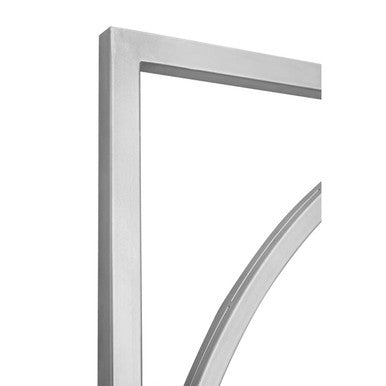 Jair Silver Metal Frame Square Wall Mirror