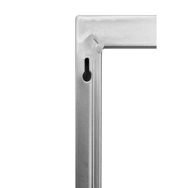 Jair Silver Metal Frame Square Wall Mirror