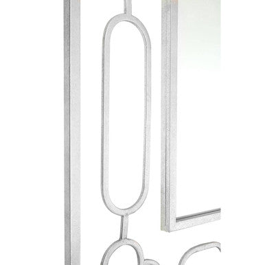 Merlin Silver Leaf Wall Mirror.