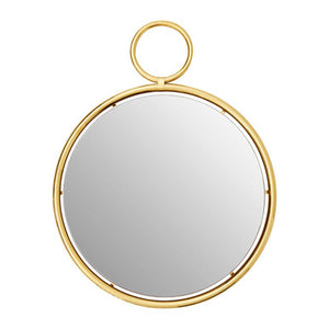 Meissa Gold Finish Pendant Wall Mirror
