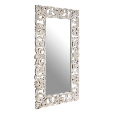 Palazio Rectangular Wall Mirror with Silver Finish