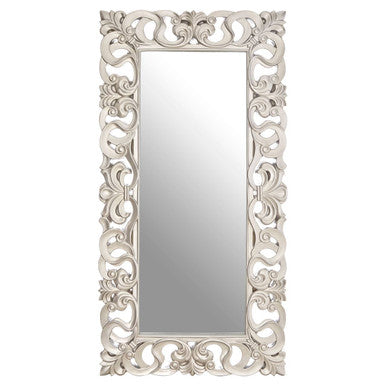 Palazio Rectangular Wall Mirror with Silver Finish