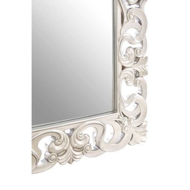 Palazio Rectangular Wall Mirror with Silver Finish