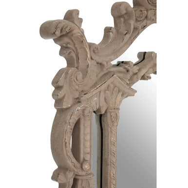 Vasari Antique Grey Ornate Wall Mirror - Image 4