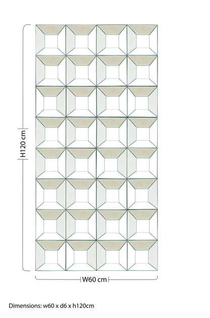 Torino Multi Glass Bevelled Wall Mirror - Image 6