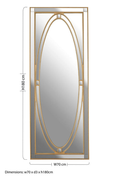 Gavra Gold Frame Wall Mirror