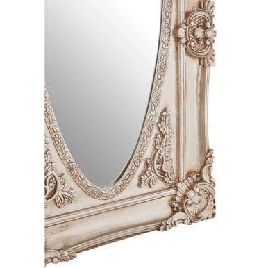 Marseille Champagne Oval Border Wall Mirror