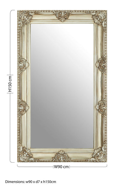 Marseille Champagne Bead And Reel Wall Mirror