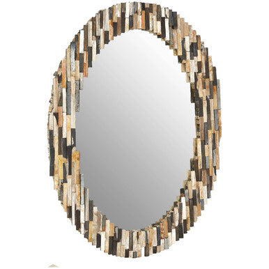 Relic Multi Tile Oval Wall Mirror