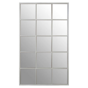 Descartes Large Silver Frame Wall Mirror