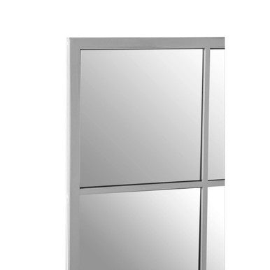 Descartes Large Silver Frame Wall Mirror