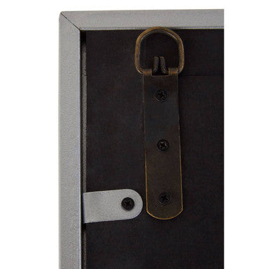 Descartes Large Silver Frame Wall Mirror