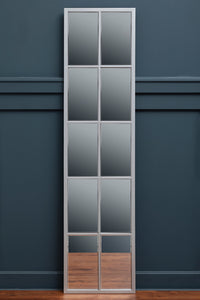 Descartes Tall Window Pane Wall Mirror