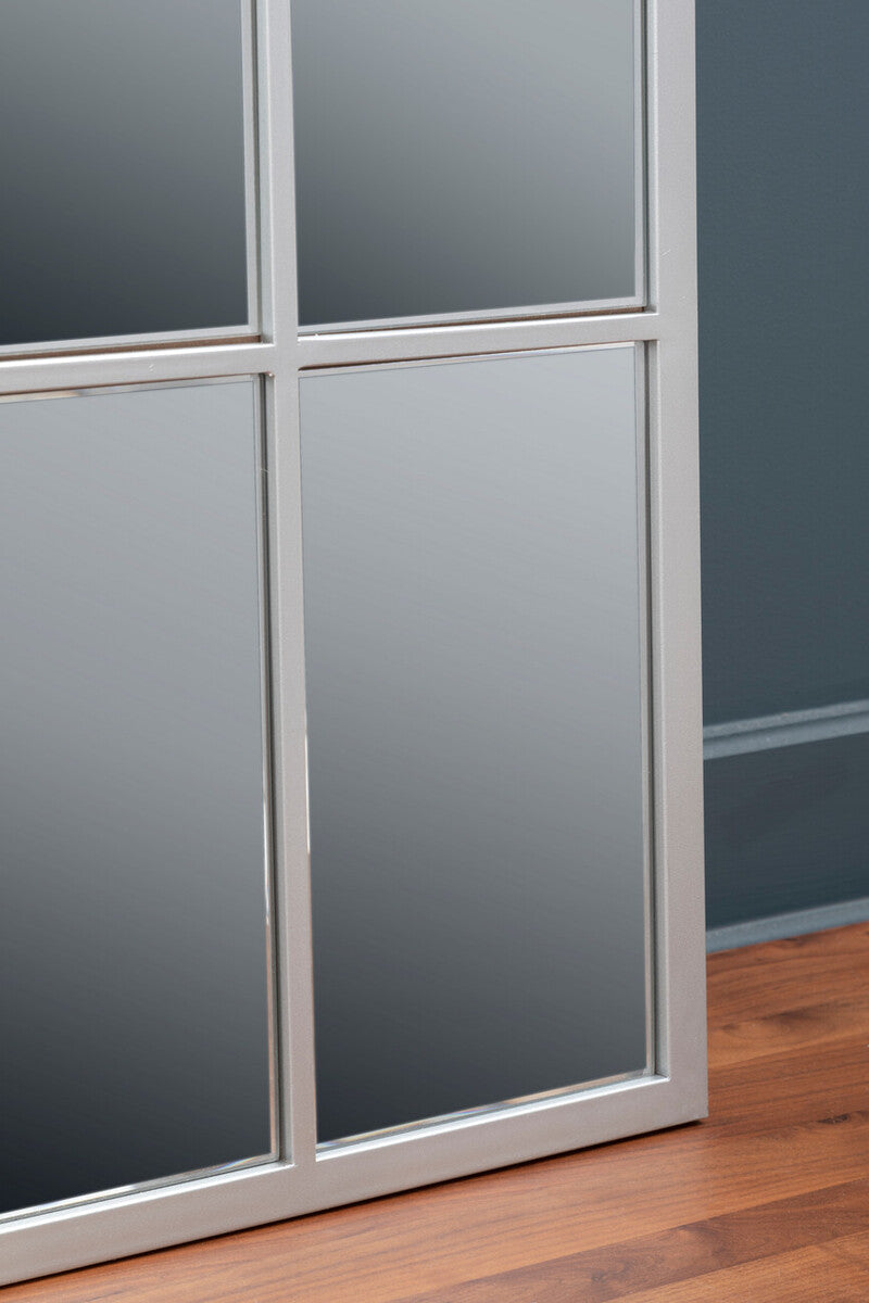 Descartes Tall Window Pane Wall Mirror - Image 8