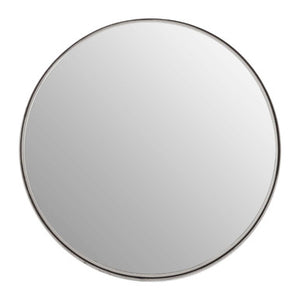 Leonov Large Nickel Finish Wall Mirror