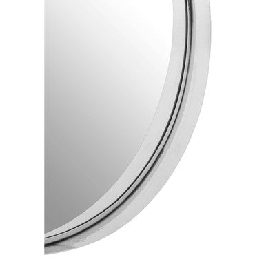 Leonov Large Nickel Finish Wall Mirror - Image 5