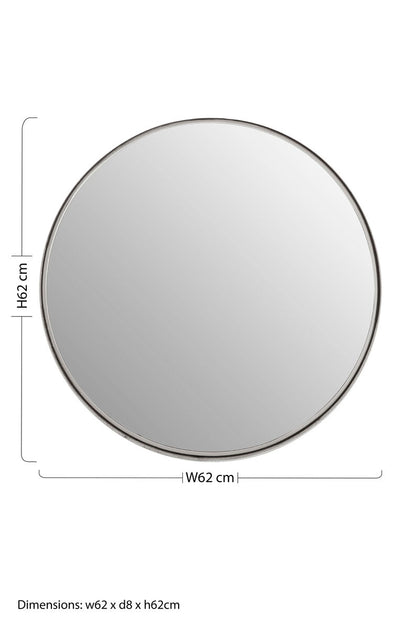 Leonov Medium Nickel Finish Wall Mirror
