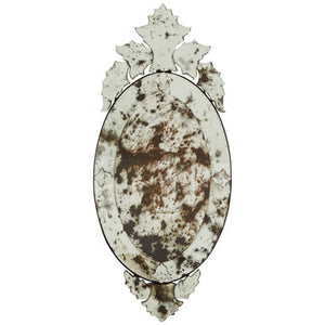 Riza Wall Mirror with Decorative Crown