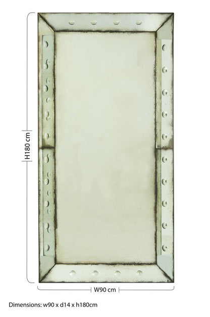 Riza Large Bubble Effect Wall Mirror