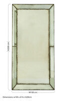Riza Large Wall Mirror with Bevelled Edges - Image 6