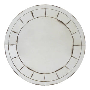 Riza Round And Mosaic Effect Wall Mirror