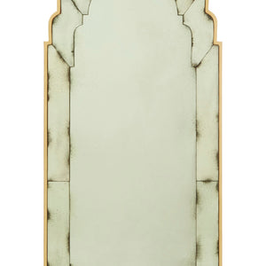 Black and Gold Frame Arched Wall Mirror | Riza