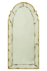 Black and Gold Frame Arched Wall Mirror | Riza