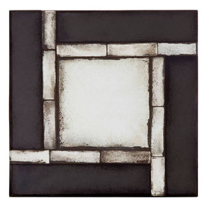 Square and Tiled Design Wall Mirror | Riza