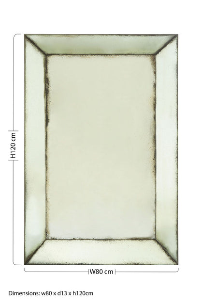 Riza Large Bevelled Wall Mirror