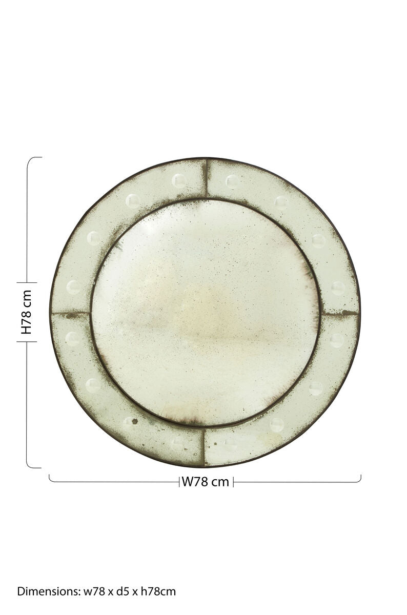 Riza Bubble Effect Convex Wall Mirror