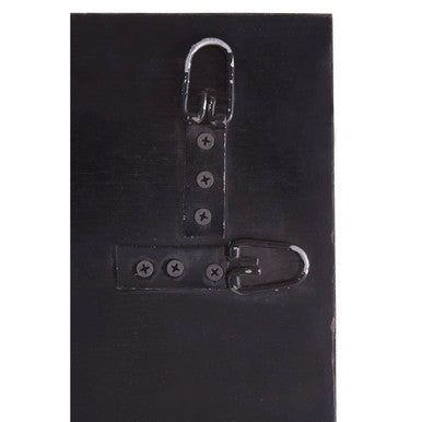 Riza 3D Black And Gold Finish Wall Mirror