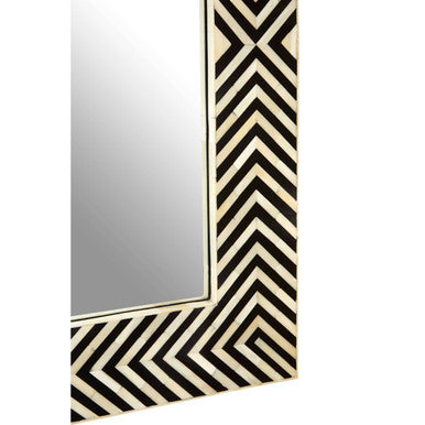 Boho Bone Inlay Frame Wall Mirror - Image 6
