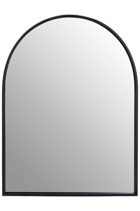Trento Black Frame Arch Wall Mirror