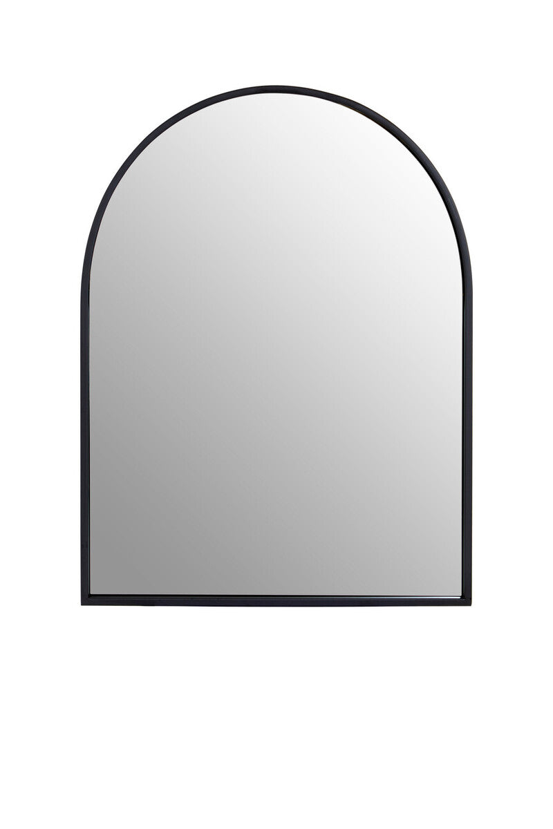 Trento Black Frame Arch Wall Mirror