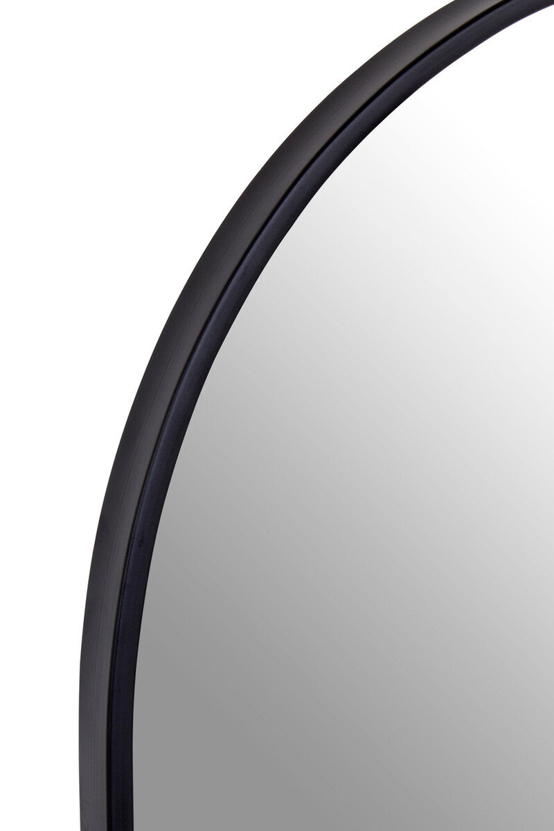Trento Black Frame Arch Wall Mirror