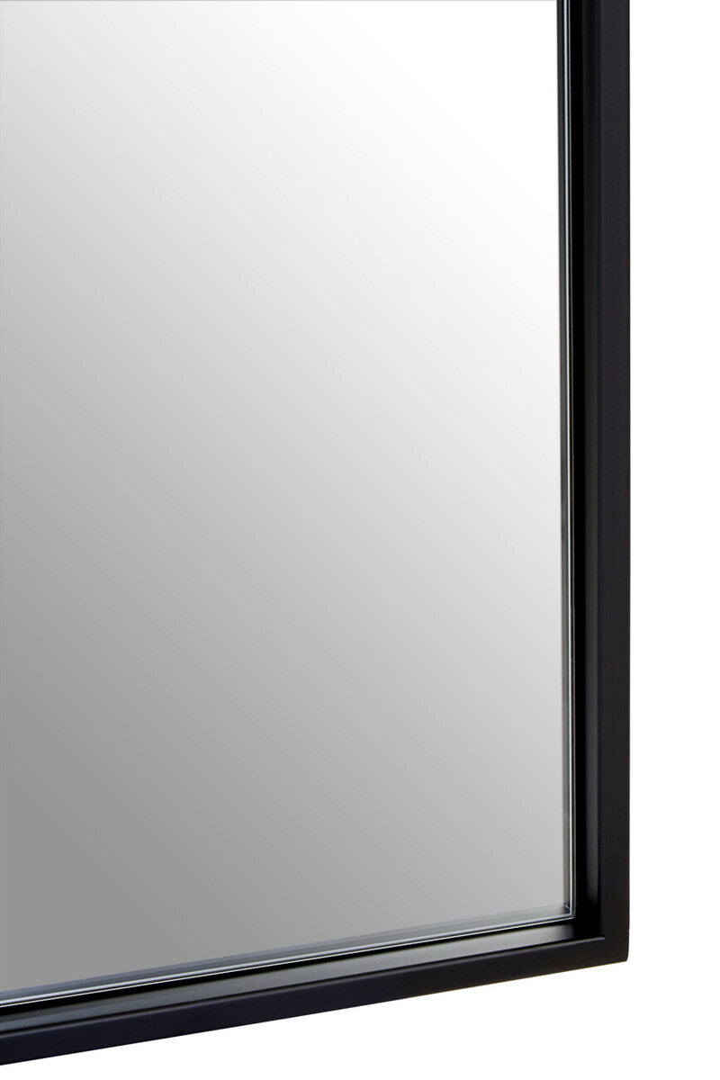 Trento Black Frame Arch Wall Mirror
