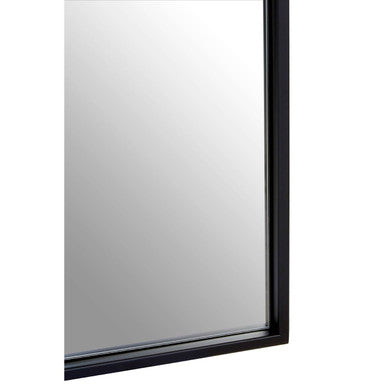 Trento Small Black Metal Wall Mirror