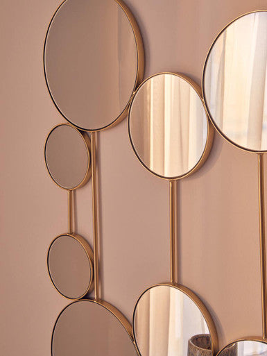 Trento Wall Mirror with Gold Finish Frame