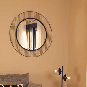 Trento Linear Lines Frame Wall Mirror