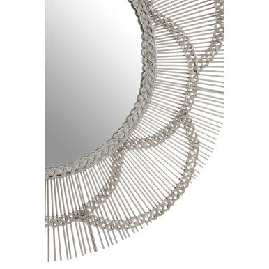 Templar Floral Effect Wall Mirror - Image 4