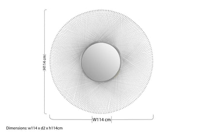 Templar Large Round Wall Mirror