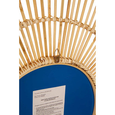 Batu Natural Rattan Round Wall Mirror