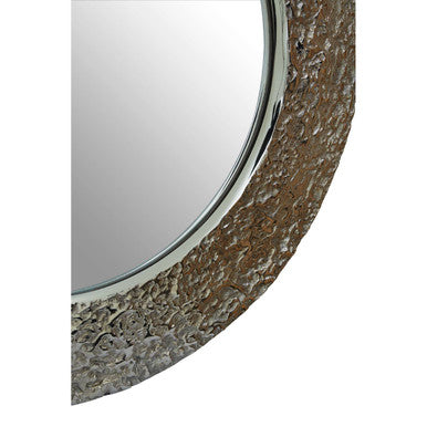 Akola Nickle Finish Round Wall Mirror - Image 5