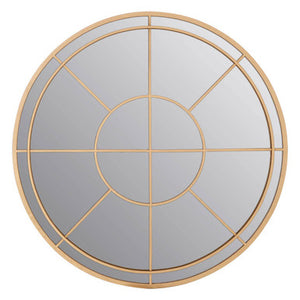 Beauly Gold Finish Round Wall Mirror