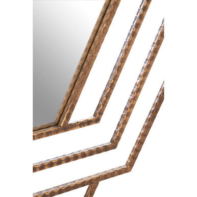 Beauly Antique Gold Hexagon Wall Mirror - Image 4
