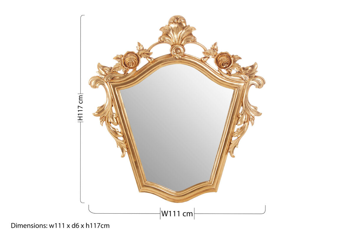 Marseille Champagne Tapered Wall Mirror