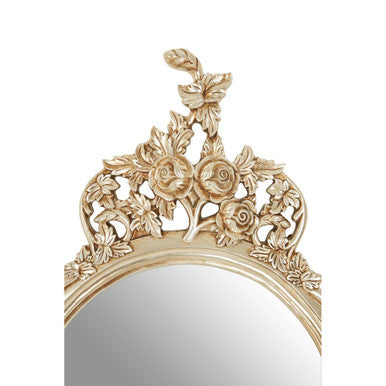 Marseille Champagne Finish Round Wall Mirror