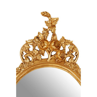 Marseille Gold Finish Round Wall Mirror