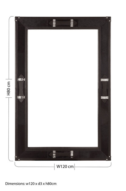 Kensington Townhouse Leather Frame Mirror